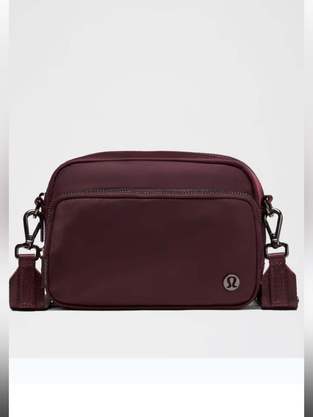 Lululemon Everywhere 2L crossbody bag , Goodnight plum/metal hardware